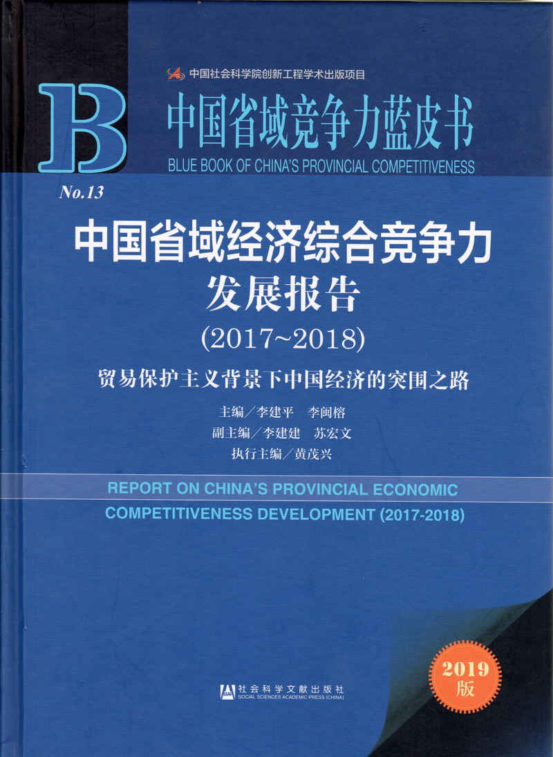 美女工口操逼中国省域经济综合竞争力发展报告（2017-2018）